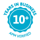 10+ Years in Business